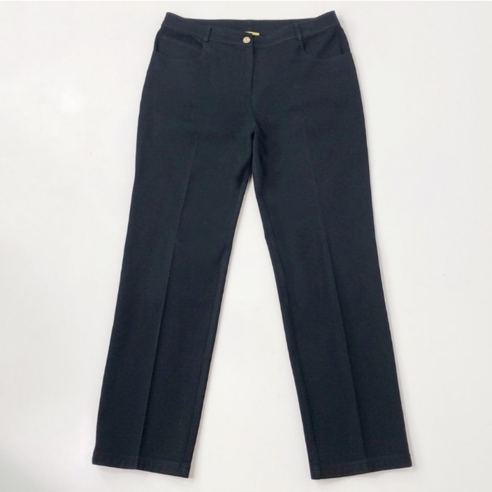 St JOHN Classic Black Elegant Women's Pants with crystals down sides
